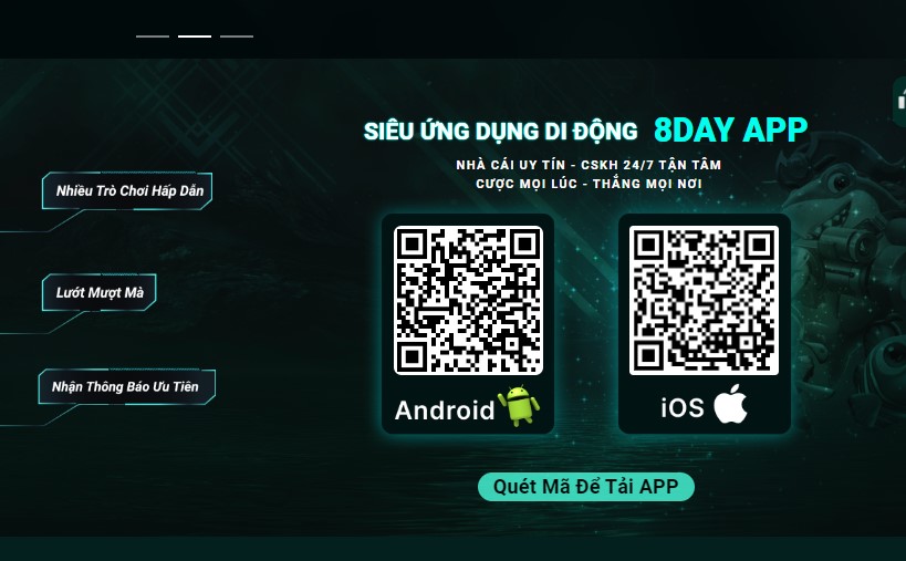 Những ưu điểm vượt trội của app 8day so với chơi trực tuyến trên web